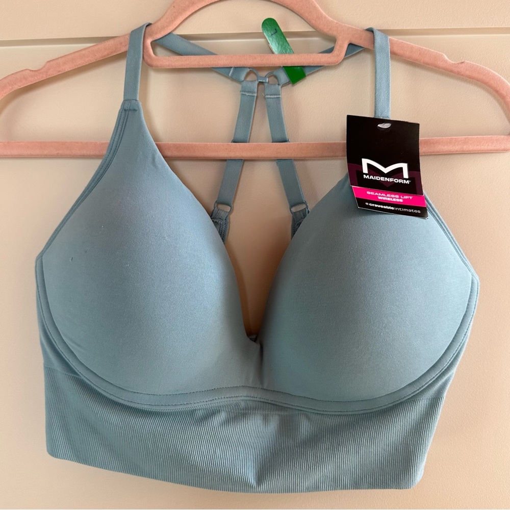 Maidenform Blue Seamless Racerback Bra